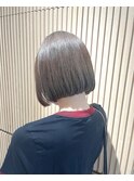 【ワンランク上のボブ】外ハネ切りっぱなしボブ