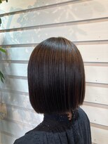 ラコスタ(LaCosTa)&nbsp;30代40代♪大人かわいい小顔ショートボブ☆ツヤ髪ブラウン