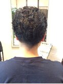 刈り上げ&パーマ
