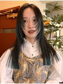 裾カラーに顔まわりレイヤー