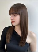 髪質改善＊ワイドバングシルキーベージュ＊美髪【Zina 千葉】 