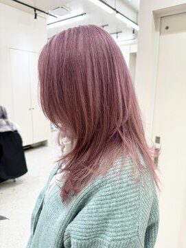 ユウル 横浜(juhl.) モーヴピンク/ピンクカラー/ケアブリーチ/ダブルカラー/ブリーチ