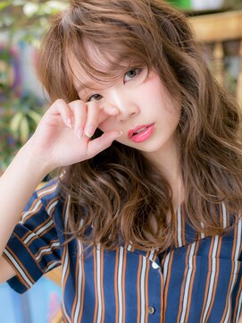 カバーヘア ブリス 上尾西口店(COVER HAIR bliss) くせ毛風☆透け感ヌーディウェーブセミディh3上尾20代30代40代