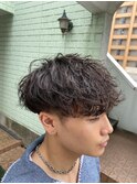 波巻きツイストスパイラルパーマ