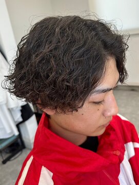 フゥ 宇都宮(FeU) 波巻きパーマメンズパーマメンズヘアツーブロックツイストパーマ