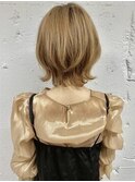 ネオウルフ×ペールベージュボブウルフ　ウルフカット