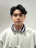 エアー 横浜(AIR) 【寺本】大人メンズヘアセンターパート毛流れパーマ