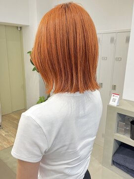 セイドット フクオカ(Say.FUKUOKA) 【Say.福岡】切りっぱなしボブ×オレンジベージュ×ケアブリーチ