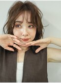 【tetote江坂】ウェーブ×ブラウンヘア