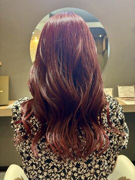 スピカヘアー(Spica hair) ブリーチなしピンク系艶カラー＊