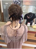 お呼ばれヘア