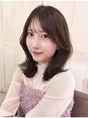 外ハネボブ/ミディアムヘアスタイル
