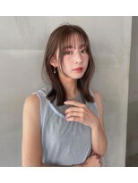 タス(tas) レイヤーカット/フェイスレイヤー/ミディアムレイヤー/ベージュ