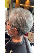 エーメイド(A made)&nbsp;ミセス×バイヤスバック×ショートスタイル×グレイヘア