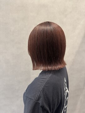 ヘアデザインファブロ イオンモール宮崎店(hair design FABRO.) オレンジブラウン/アプリコットブラウン/ピンクブラウン