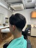メンズカット+シェービング+眉カット