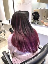 ティム(tim)&nbsp;《hinako》Natural black _-* Mauve pink