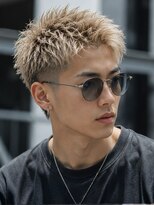 リット 甲南店(Lit.)&nbsp;メンズハイトーン ブリーチ ダブルカラー メンズショート 20代