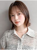 大人可愛いうるツヤナチュラルショートミルクブラウン愛され