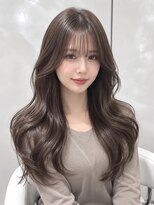 アロン(ALLON)&nbsp;艶ブラウン×韓国風レイヤーロング