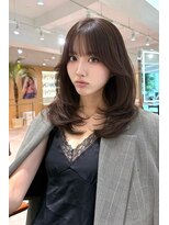 ランズ アネックス 梅田(LANDS ANNEX)&nbsp;前髪ありミディアムレイヤーカット 【大阪 梅田】