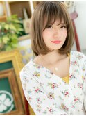 *EVE戸頭*外国人風カラーのツヤ感前下がりボブディa