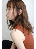 小顔カット＿くびれセミディ＿アッシュカラー ＿新宿