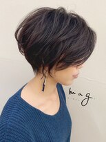 アヴァロン(AVALON)&nbsp;【mag  ginza】大人の立体感ひし形ショート×デジタルパーマ