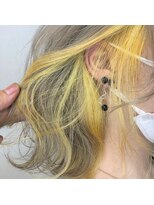 アンド バイ ヘアサロン(AND by hair salon) イエローインナーカラー