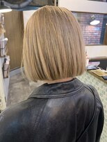 ロア ヘアーコーディネート 四条烏丸店(LoRE hair coordinate)&nbsp;Lore☆ハイトーンな切りっぱなしボブ〇河津