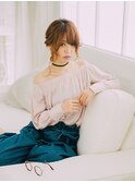 ドレスヘア♪大人かわいい♪ハイライトカラー