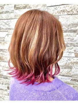 ラポール ミヨシ(rapport MIYOSHI) ピンクの裾カラー