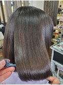 髪質改善ストレート×ボブ