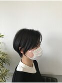 前髪長め/ひしがたショート