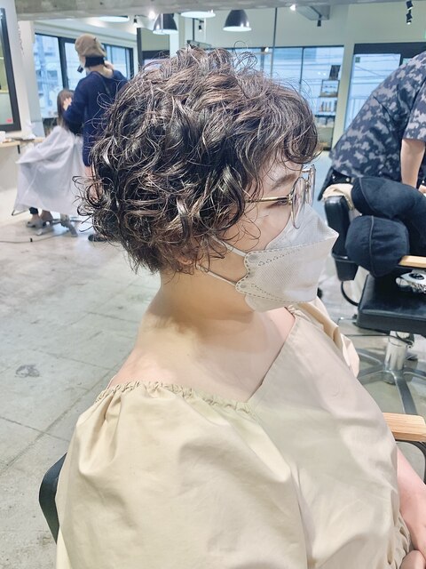 #noi_style くるくるショートパーマ