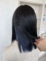 エルベ 内原店(elve)&nbsp;インナーカラー×ブルーブラック