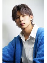 ゴールドシブヤ(GOALD SHIBUYA)&nbsp;マッシュ ウルフ ハイトーン グレージュ ブリーチカラー