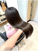 ココアベージュ/艶ロングヘア　　stylist   松風　コウ