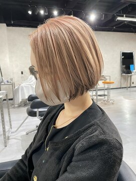 キッススワン(KISS SWAN) インナーブラック×ミルクティーニュアンスピンク