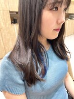 ヘアーアンドスパ メル(hair&spa m.e.l by origami)&nbsp;インナーカラー×ネイビー