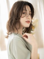 カバーヘア イヴ 戸頭店(COVER HAIR EVE)&nbsp;抜け感ハイライトセンターパートウェットヘアa戸頭20代30代40代