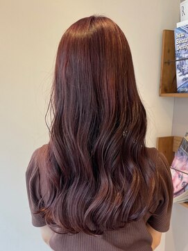 ロンド ブランシュ 錦糸町北口(Lond blanche) ブリーチなしのピンクブラウン