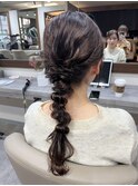 【大人気】王道編みおろしヘア