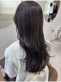 ラベンダーグレージュロングフェイスレイヤー