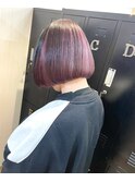 【アンブレラインナーカラーピンクベージュ大人ボブ】原口健伸