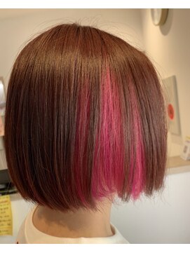 アズールサン 草加西口店(azule-sun) インナーカラー,マゼンタピンク,ピンクカラー【草加】