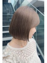 リークフー(Ree cu fuu)&nbsp;オリーブベージュ　ミルクティーベージュ　前下がりボブmori