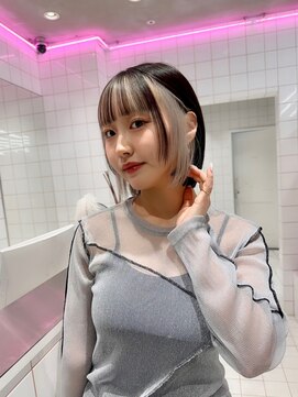 ロンド ストラーダ 心斎橋(Lond strada) 韓国前髪顔周りロング×ピンクブラウン[心斎橋/髪質改善]