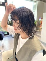 アム(amu)&nbsp;ウルフパーマ/パーマウルフ/ウルフカット/フェイスレイヤー