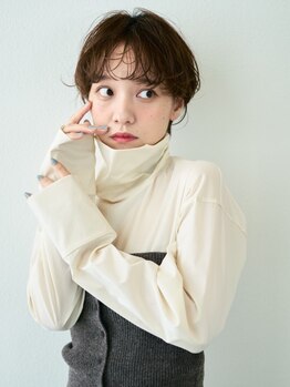 アンバー 池袋(amber)の写真/『初めてのショートカットで不安』前髪や顔周りのレイヤーカットで創るショートボブも高評価*[池袋/池袋駅]